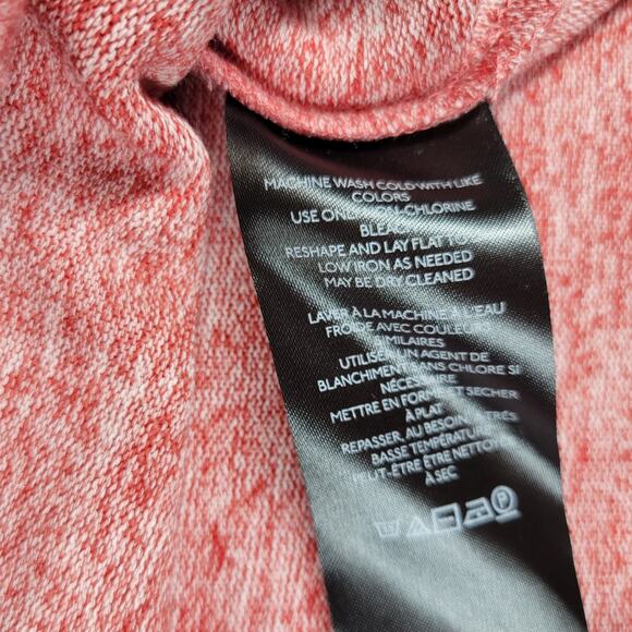 Maeve by Anthropologie Oversized Turtleneck Sweater Red Heathered Knit Large - Picture 9 of 14